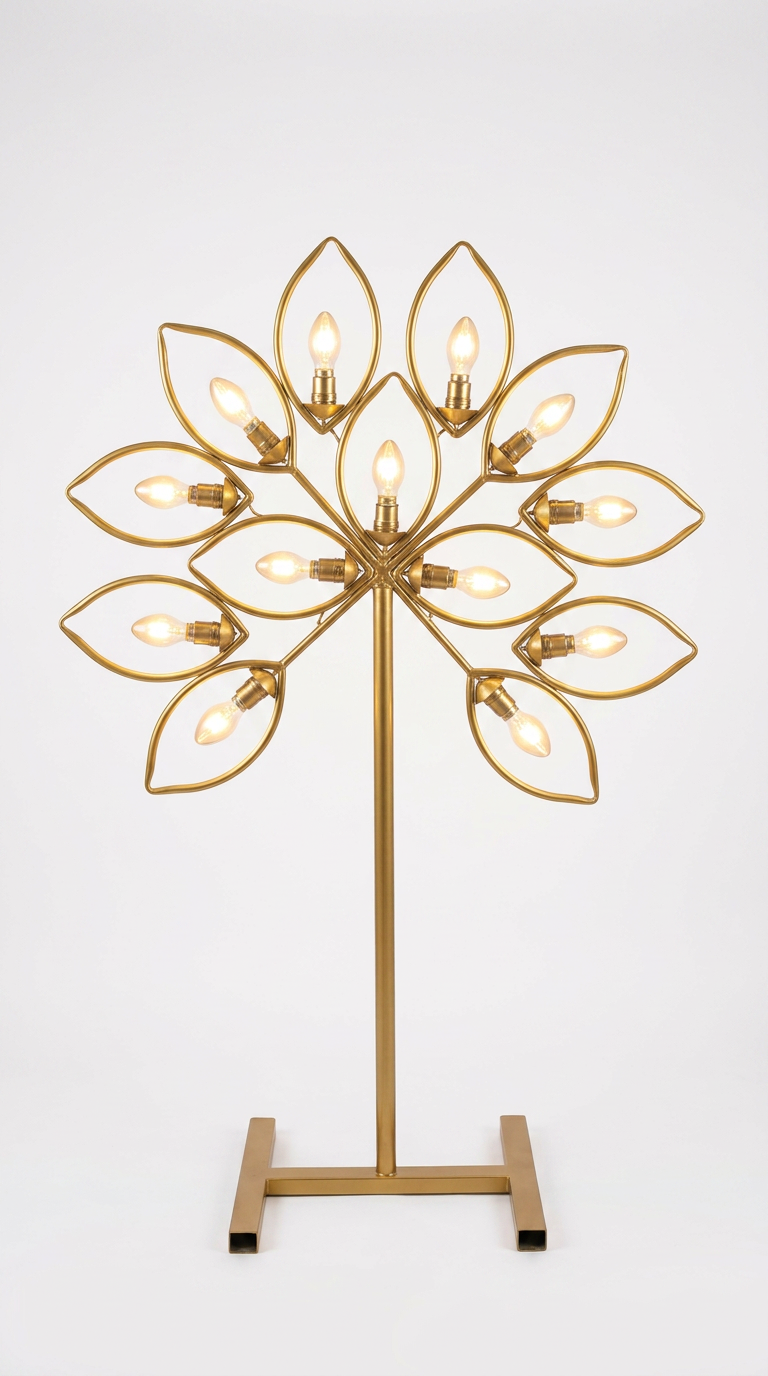 Lotus Petal Floor Light Stand