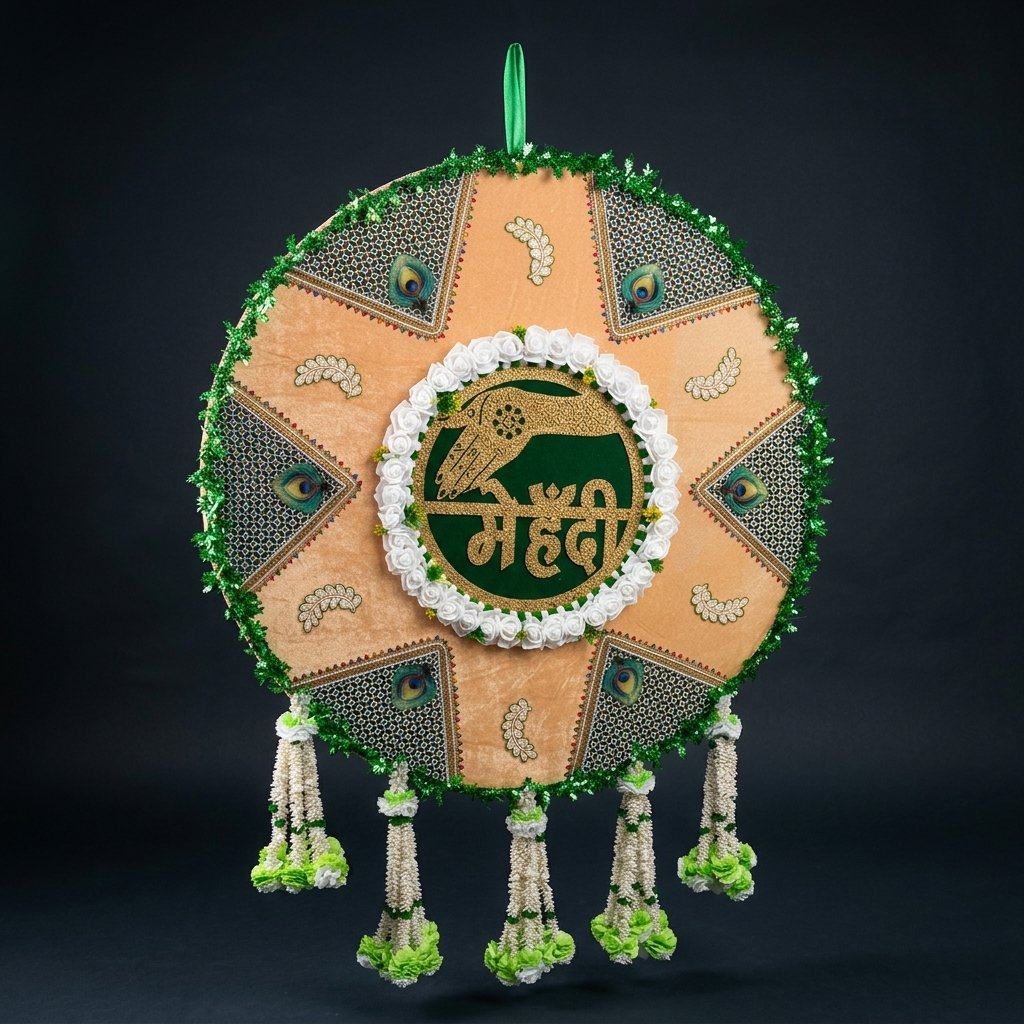 Embellished Mehndi Wall Hanging