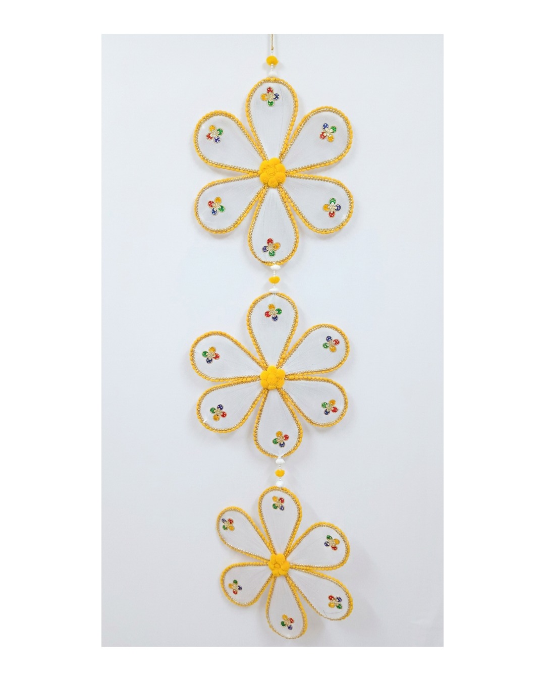 Yellow Triple Flower Hanging