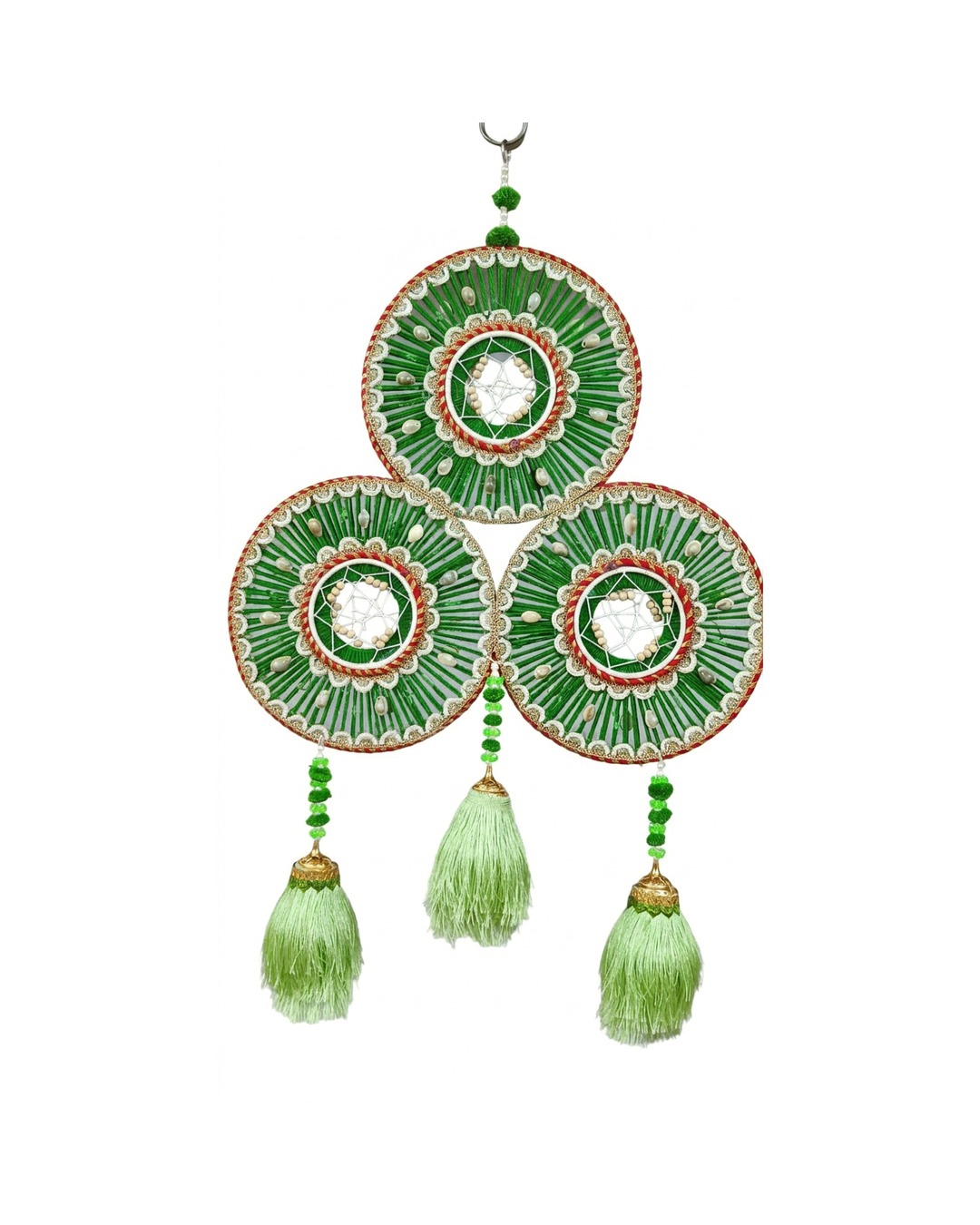 Green Triple Ring Dreamcatcher
