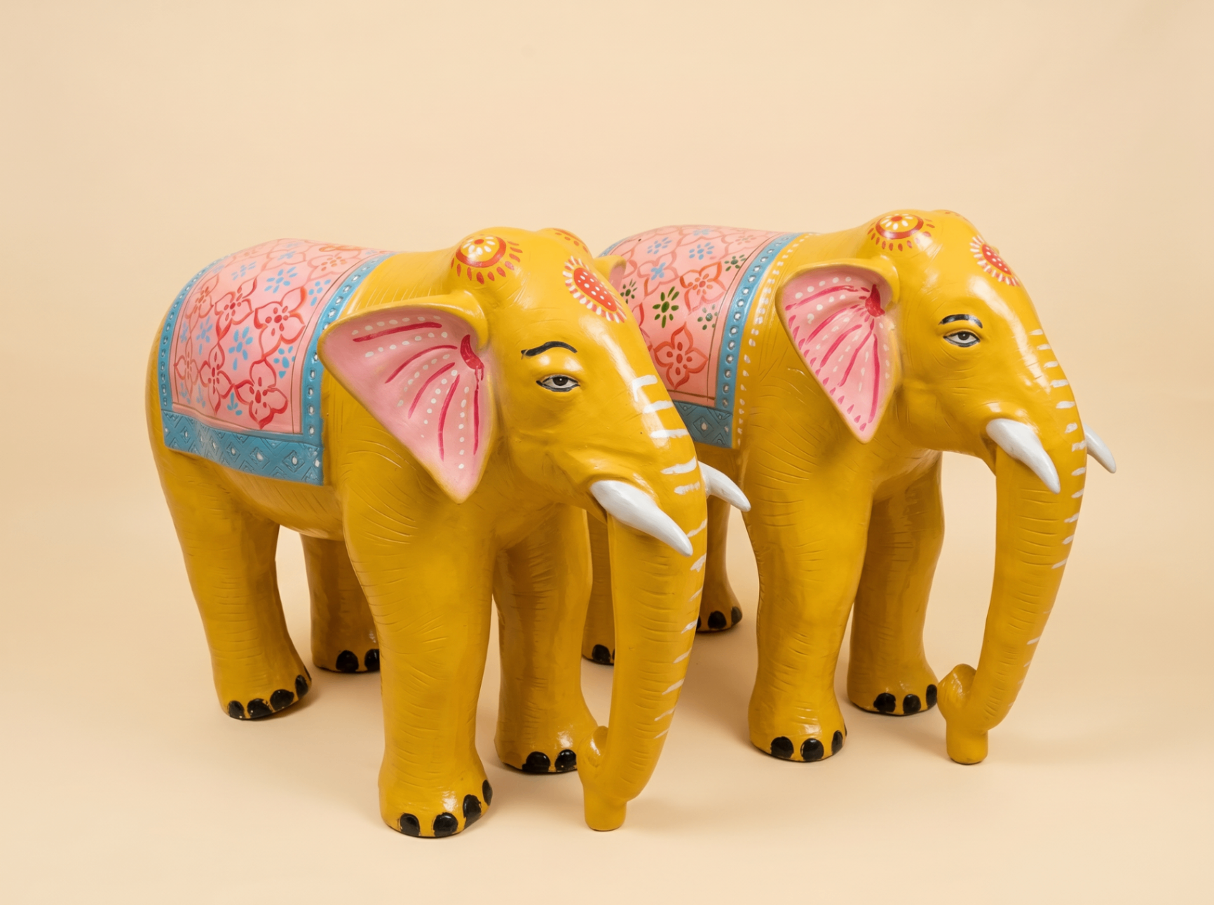 Product Yellow Elephants Pair
