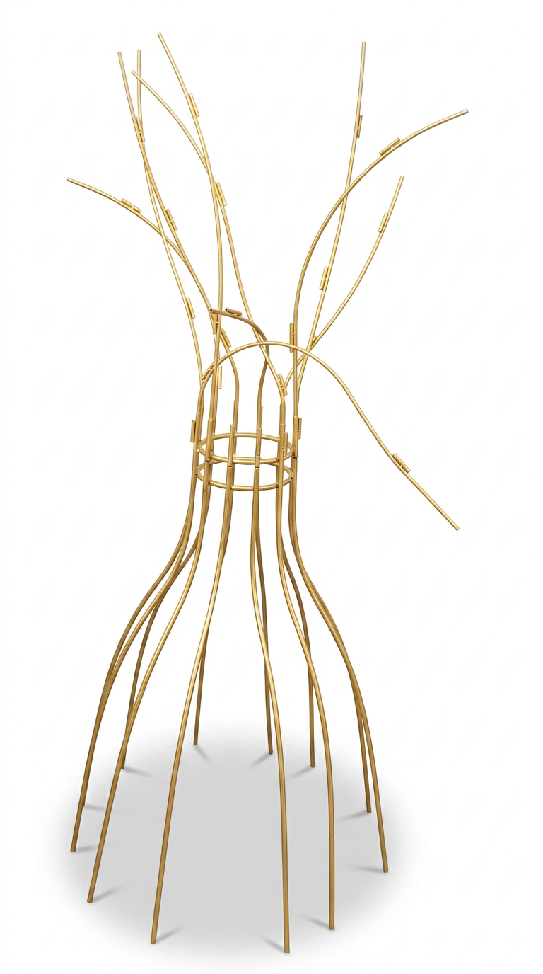 Tall Gold Branch Centerpiece Stand