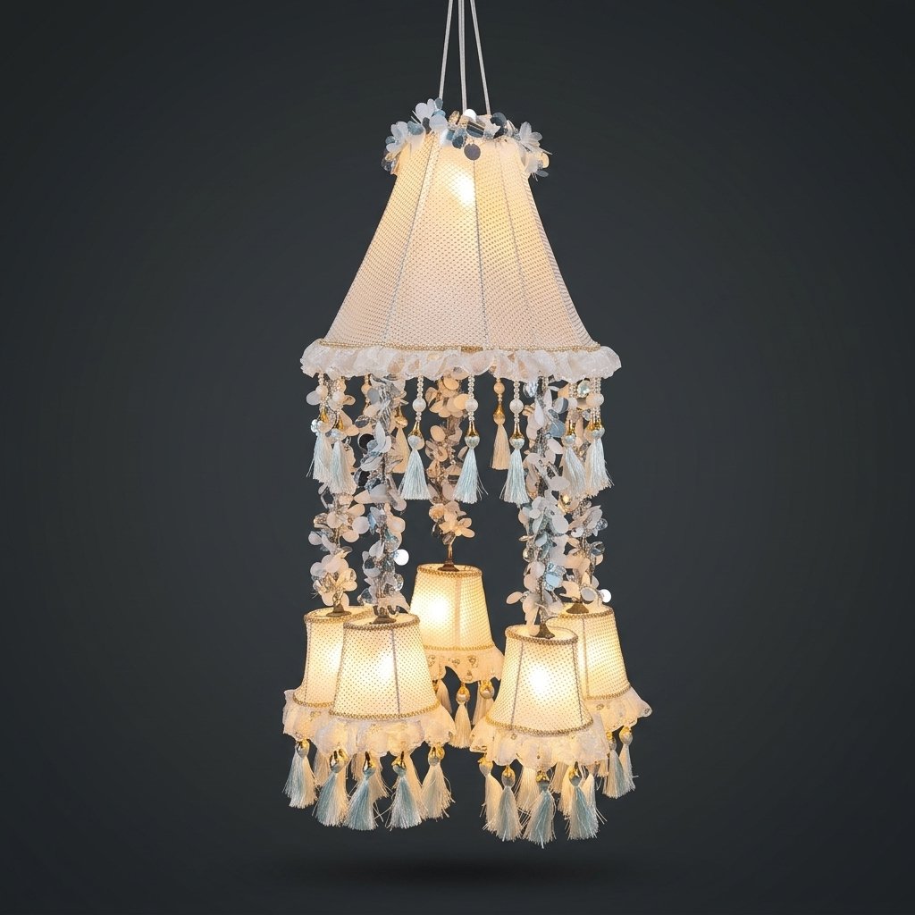 Beaded Tassel Chandelier