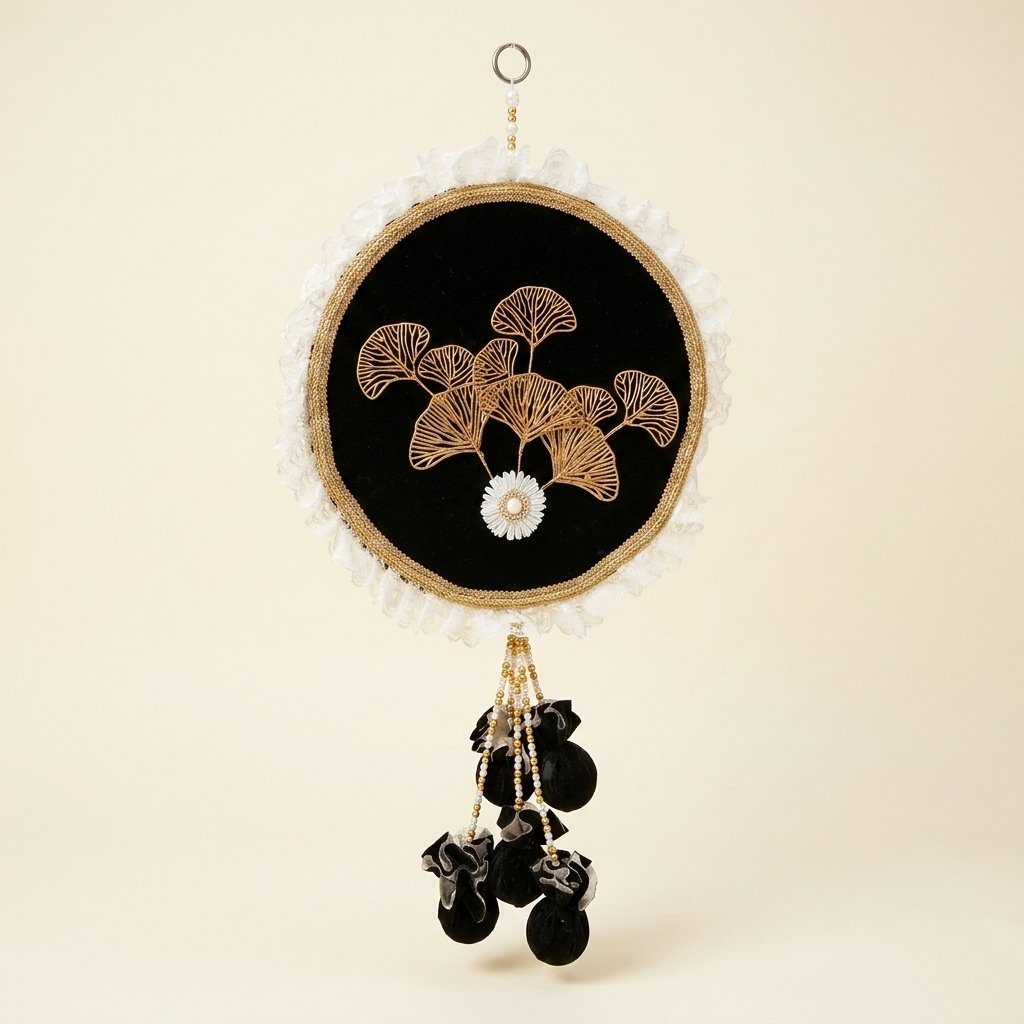 Ginkgo Embroidery Wall Hanging