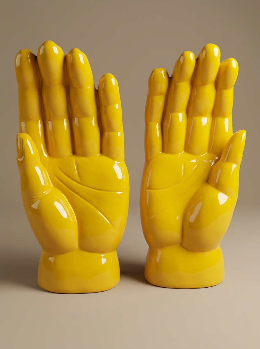 Product Yellow Hand Sculptures A