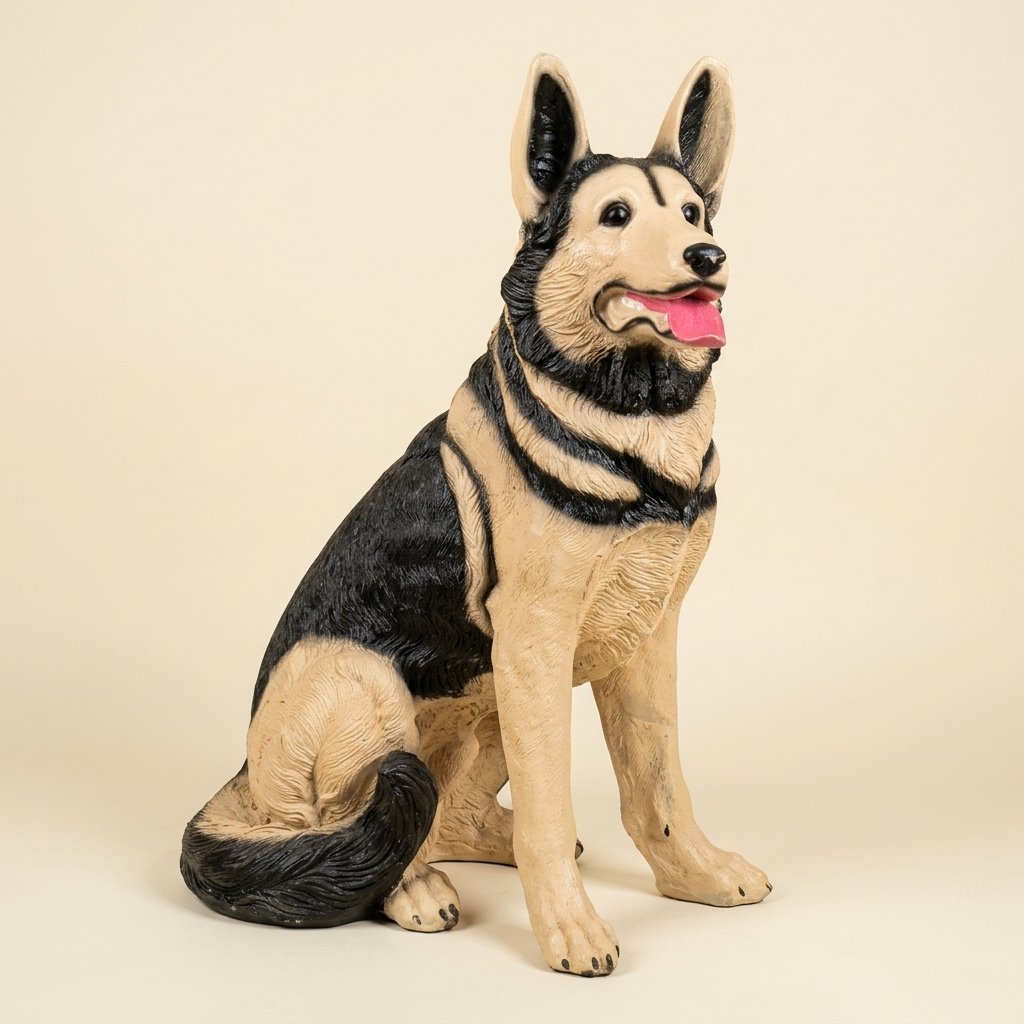 German Shepherd Statue