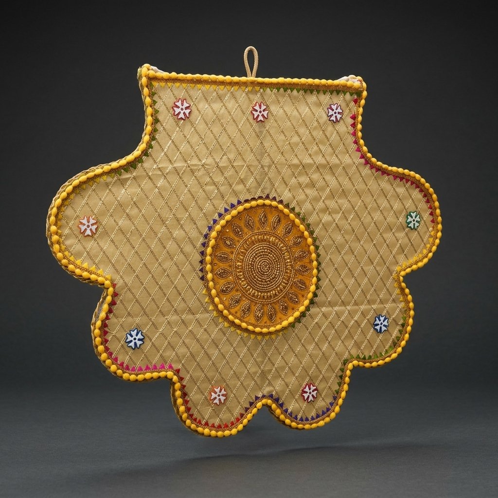 Embroidered Fabric Wall Hanging