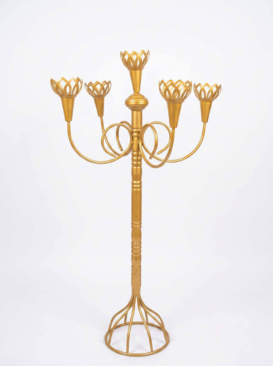 Lotus Cup Floor Candelabra