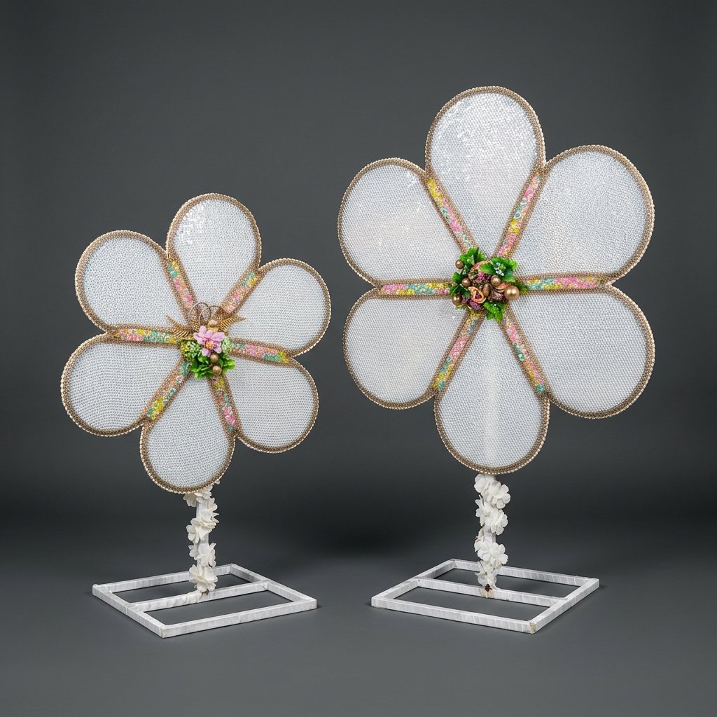 Beaded Flower Decor Set