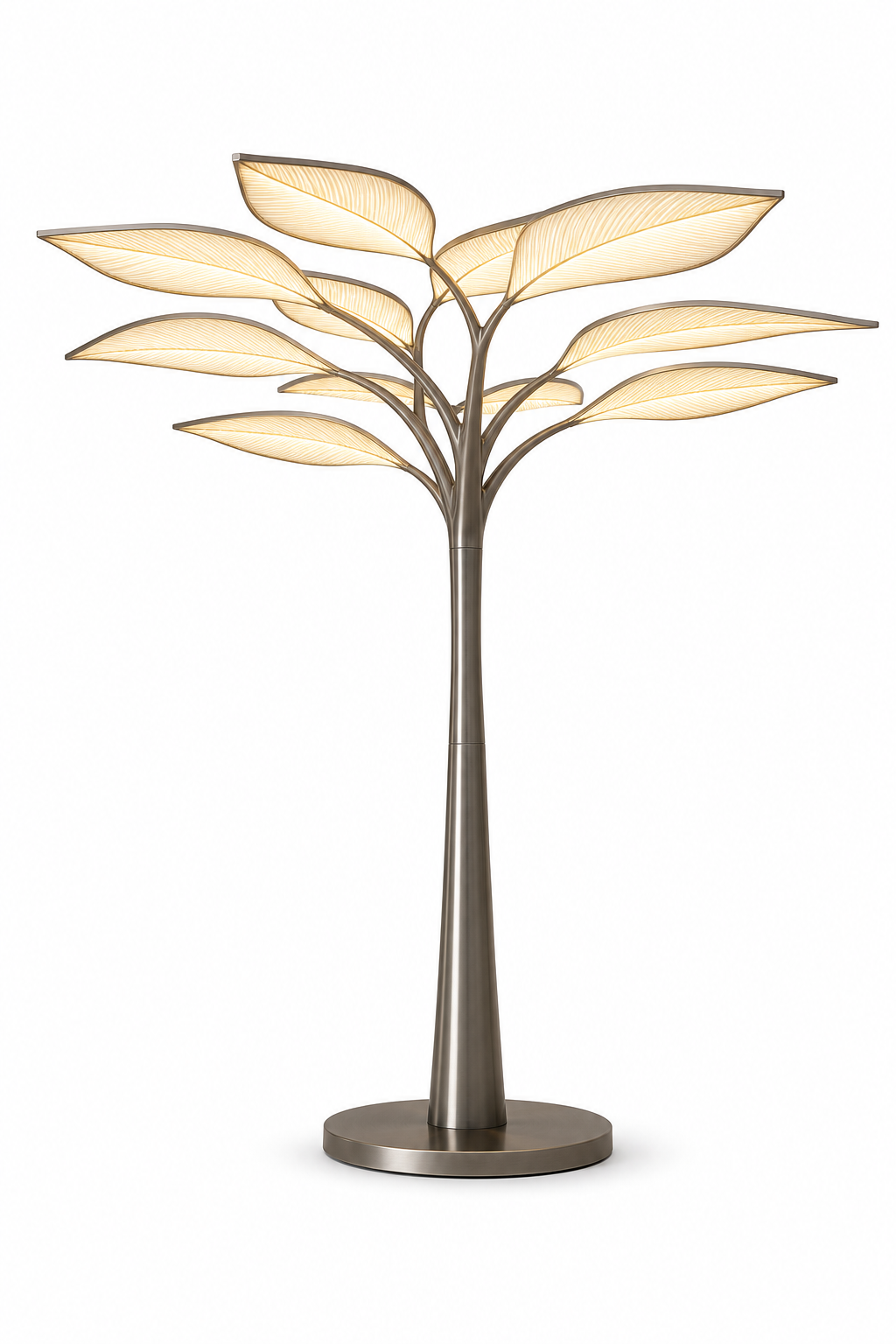 Illuminated Silver Canopy Leaf Tree