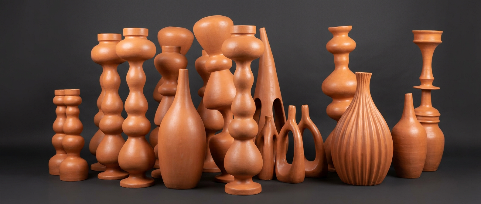 Terracotta Pillar & Vase Collection