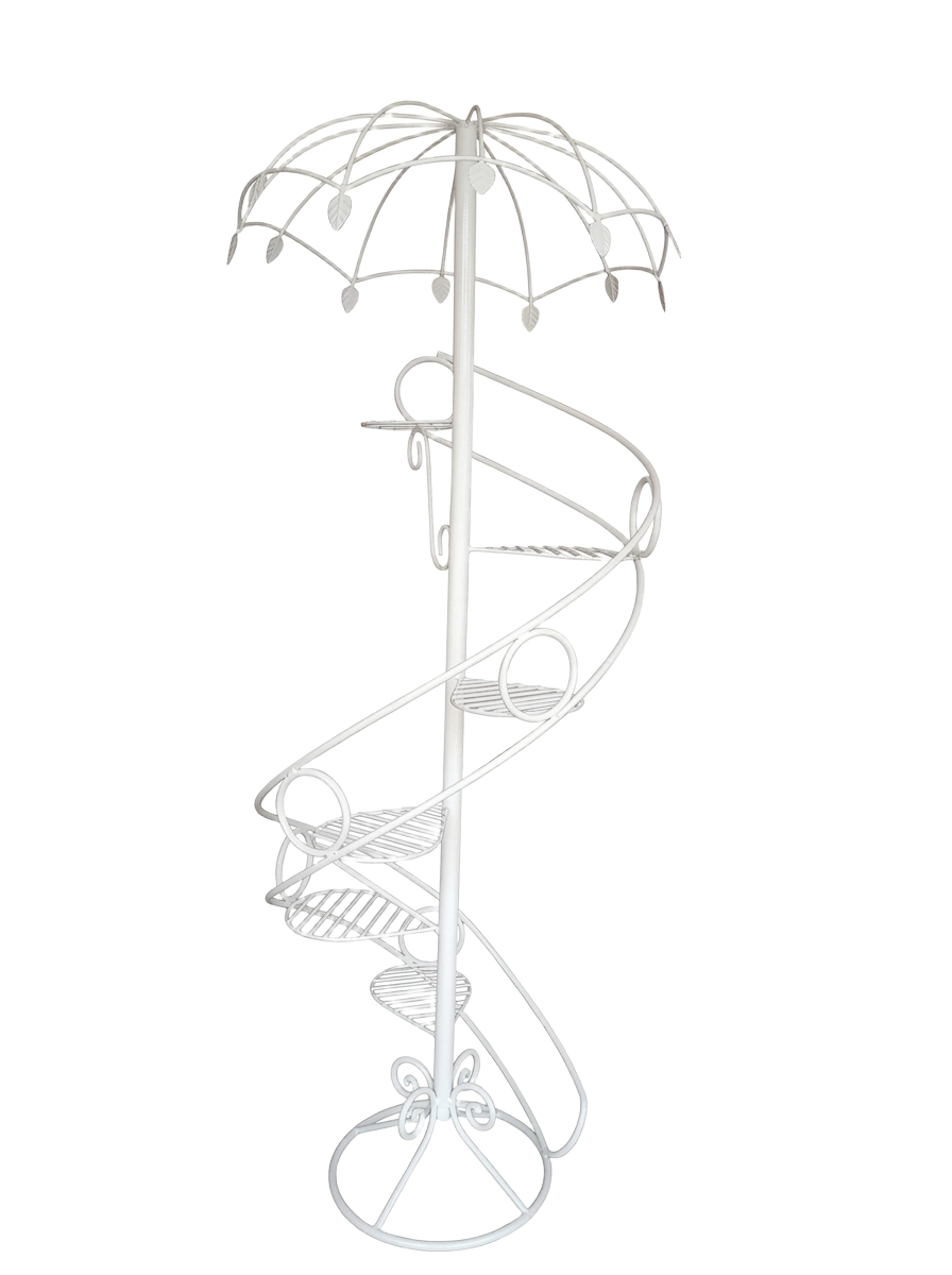 White Spiral Umbrella Display Stand