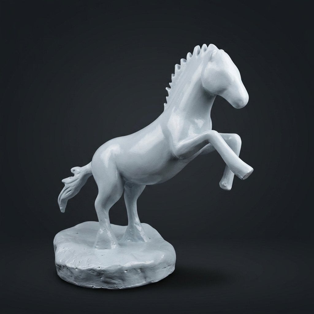 Rearing Horse Figurine — 085
