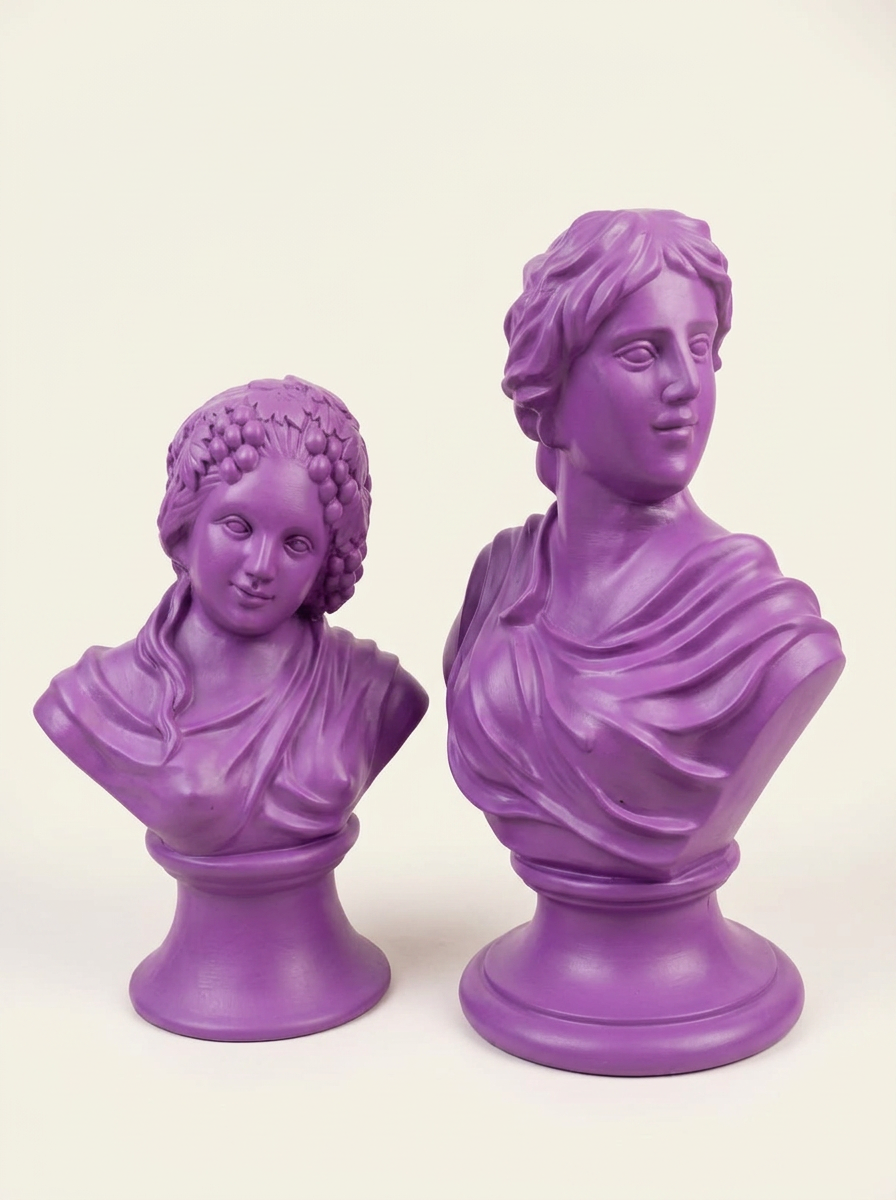 Purple Classical Bust Pair — MD 1031