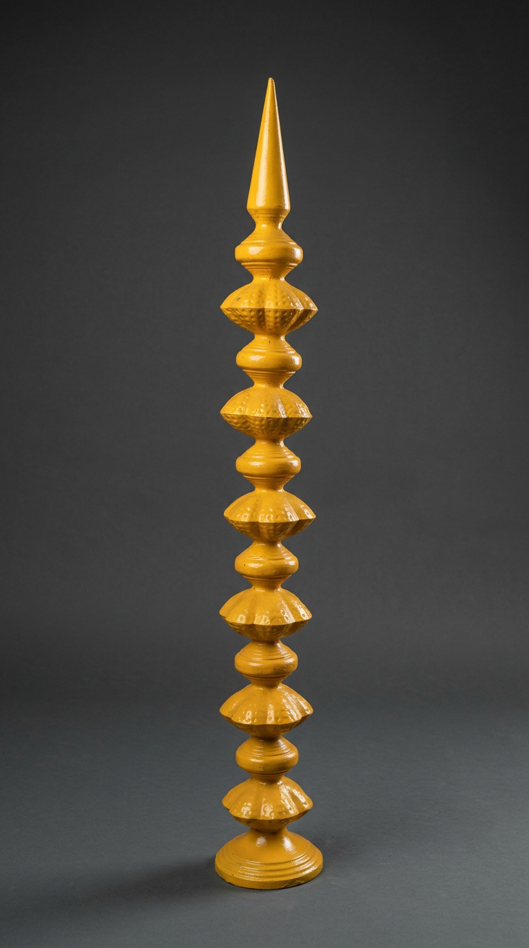 Yellow Tiered Spire Pillar