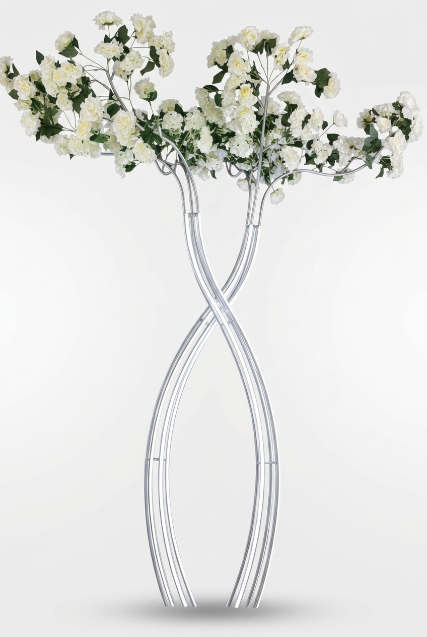 Clear Acrylic Floral Loop Tree Stand