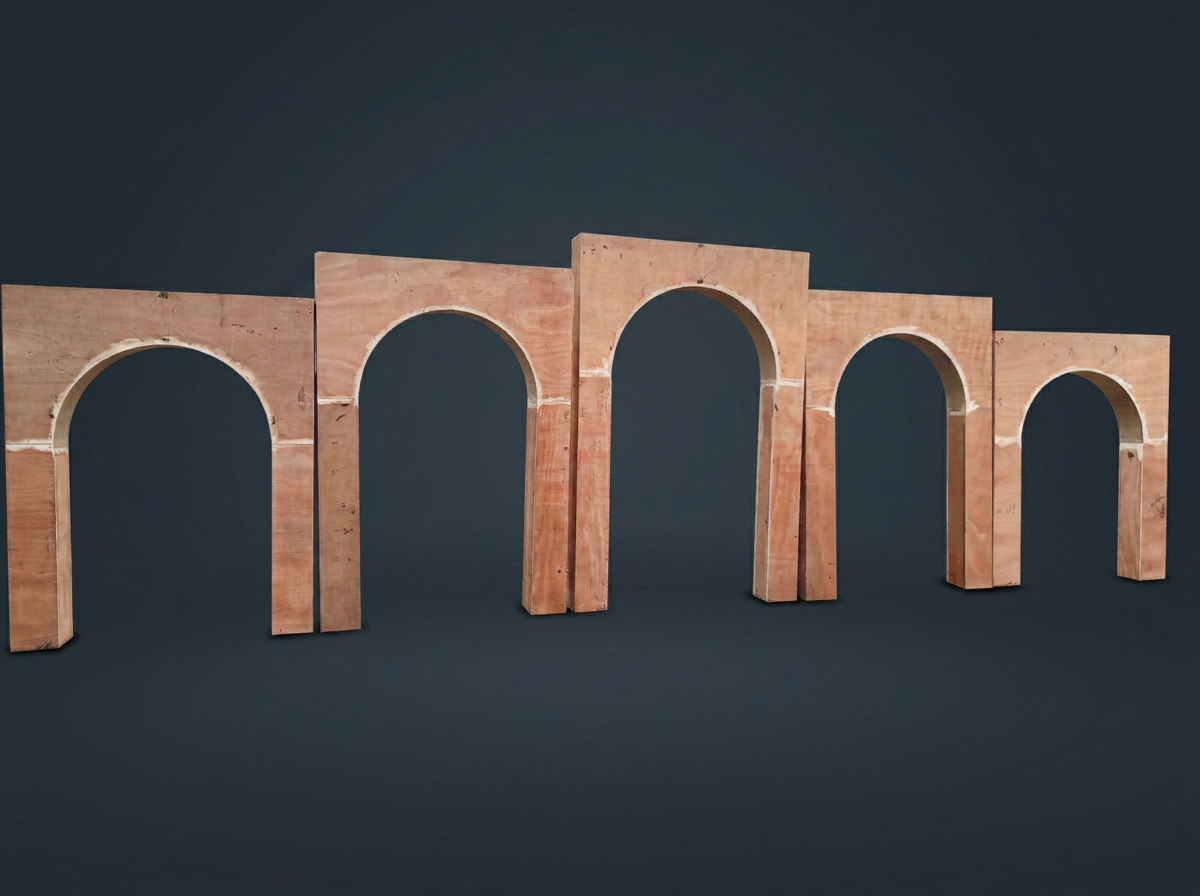 Roman Arch Cluster in Natural Ply