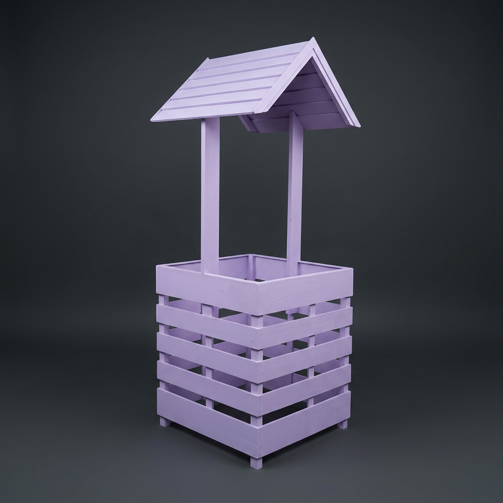 Wishing Well Cart in Lilac