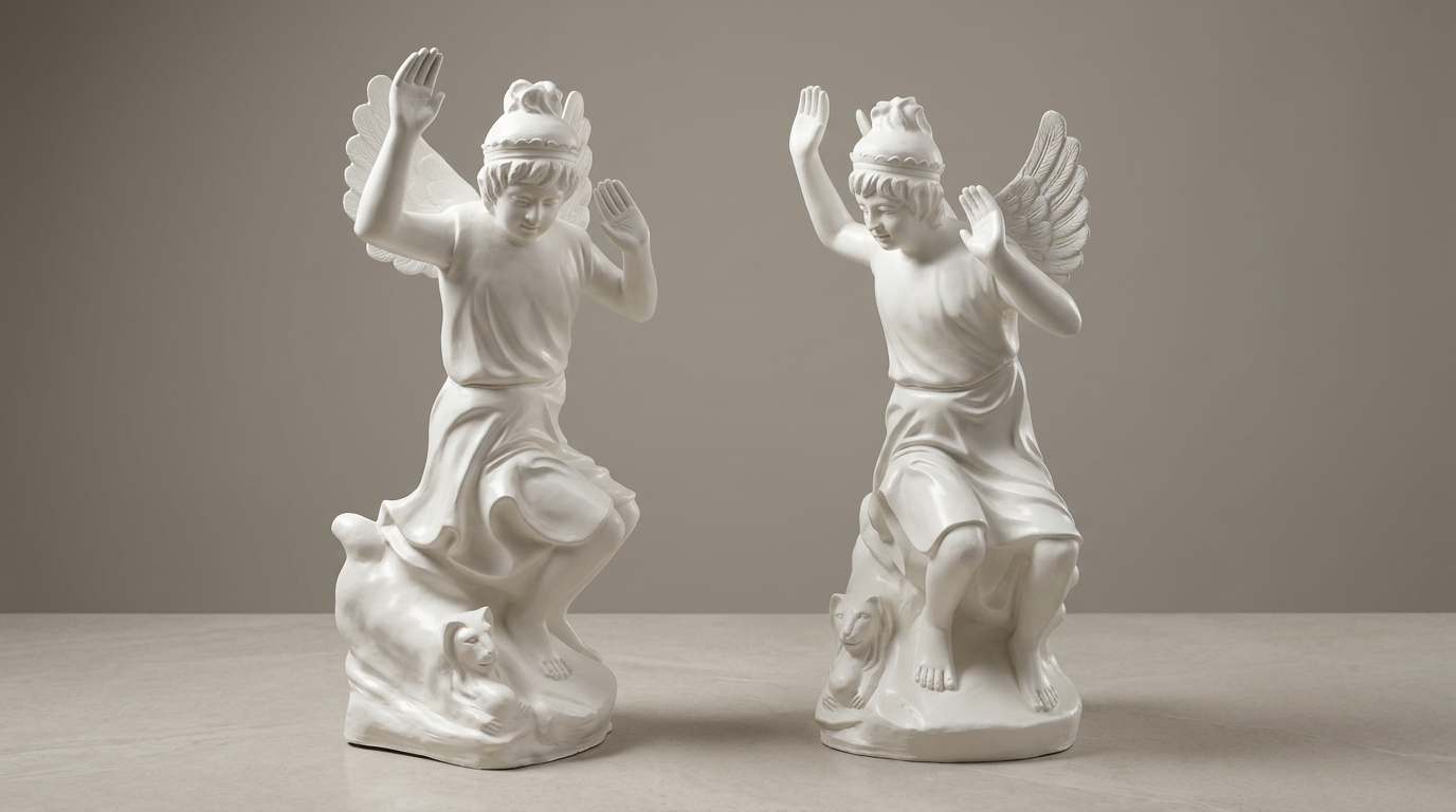 Kneeling Angel Pair Studio