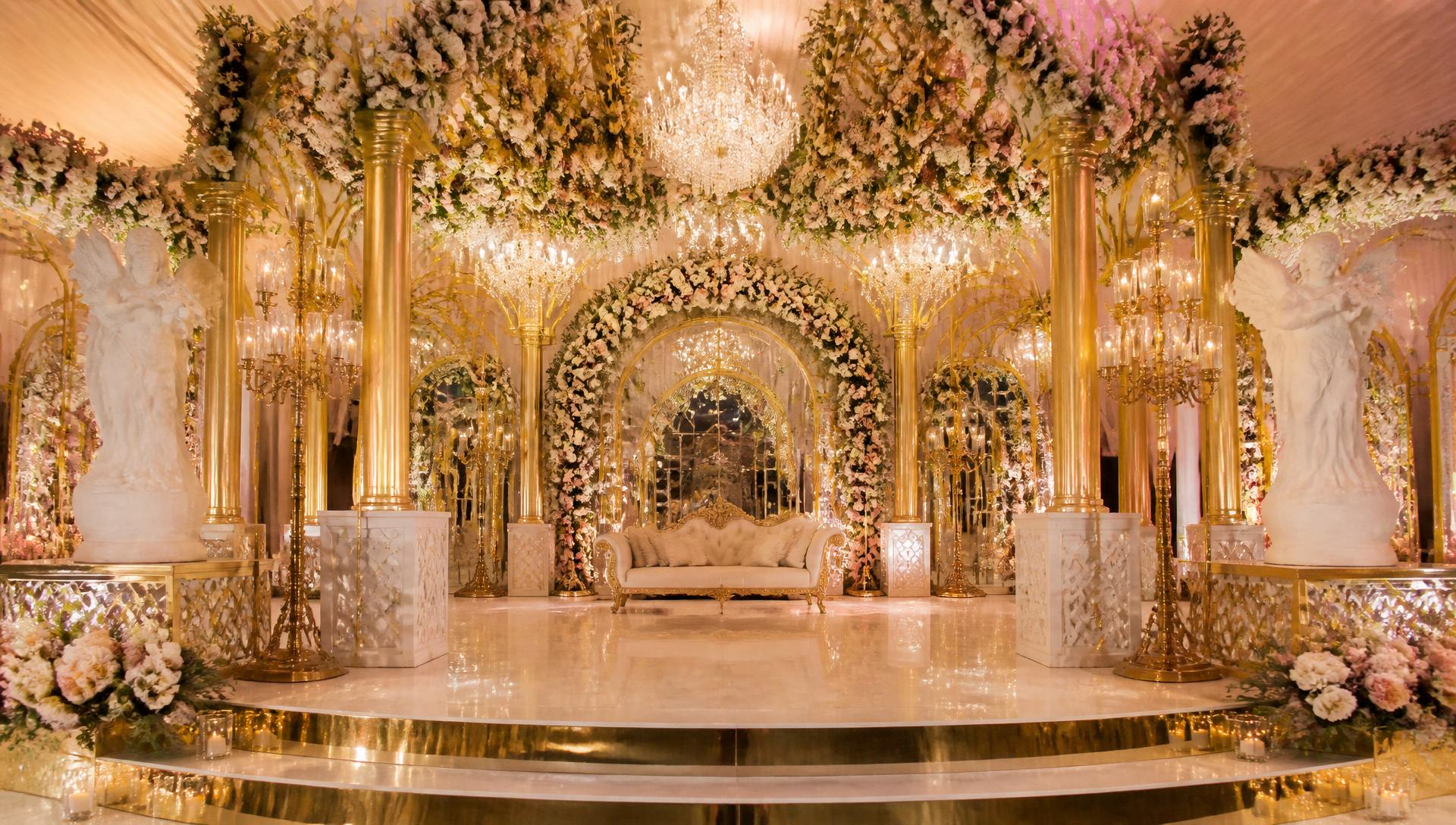 Wedding stages, styled to stun.