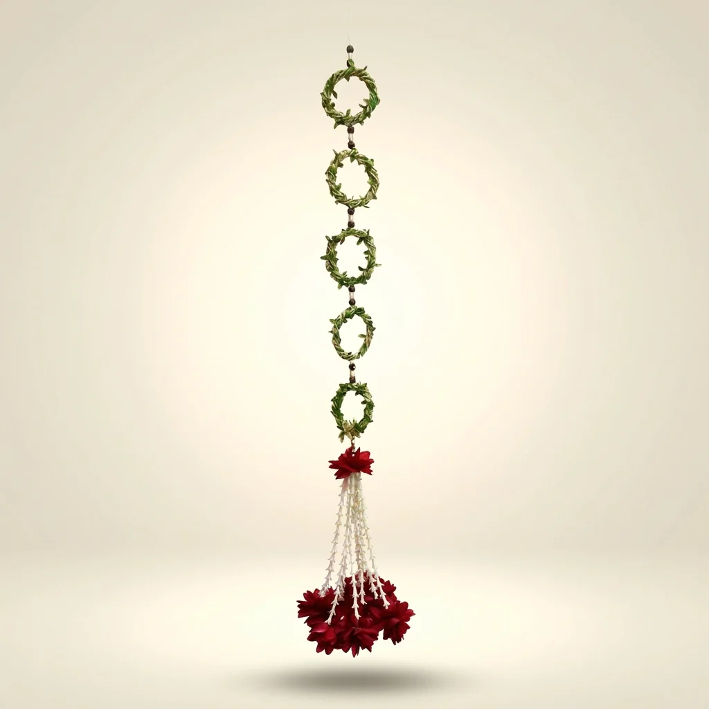 Floral Ring Garland Hanging Chain