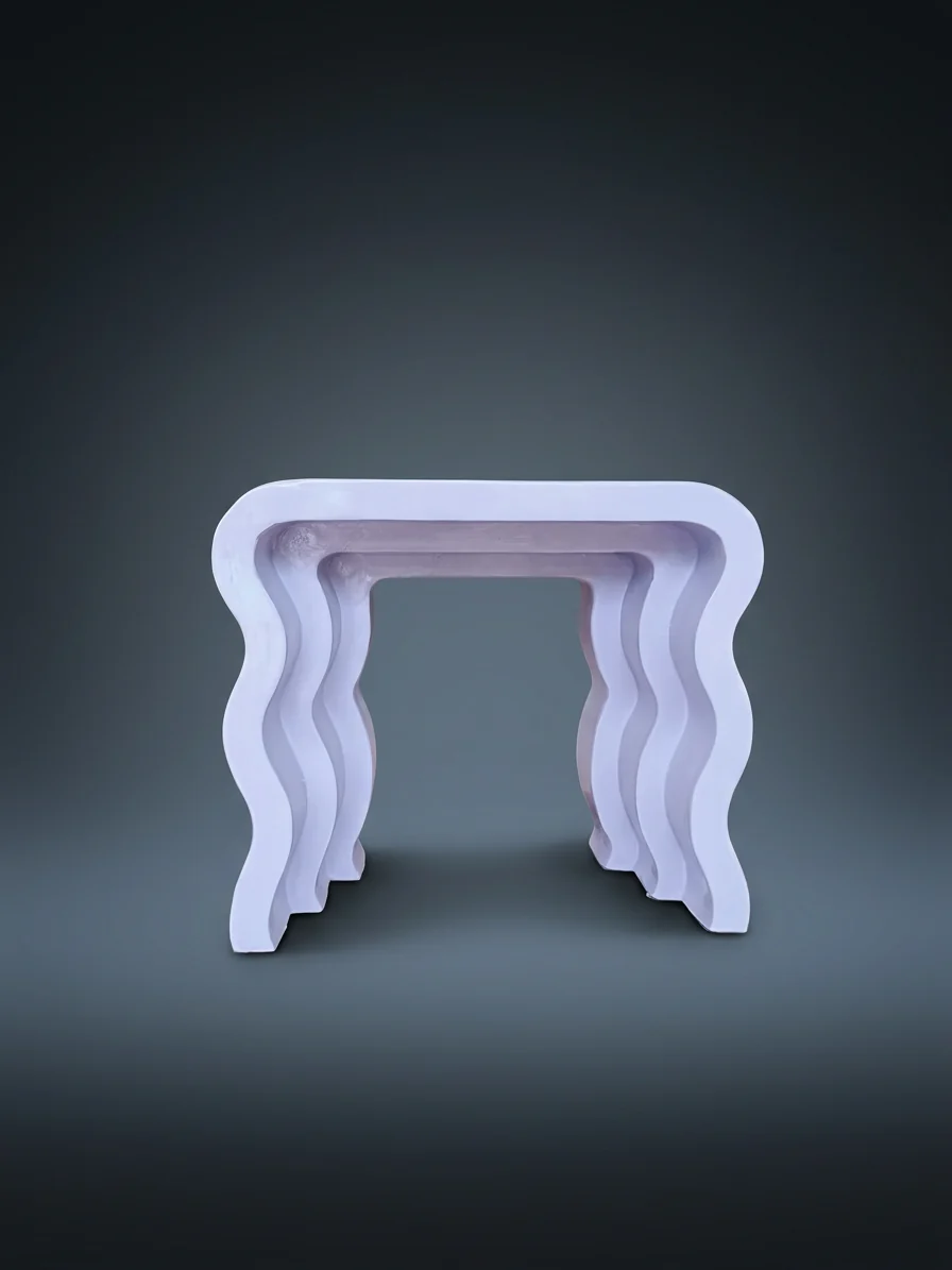 Wavy Lilac Console Table