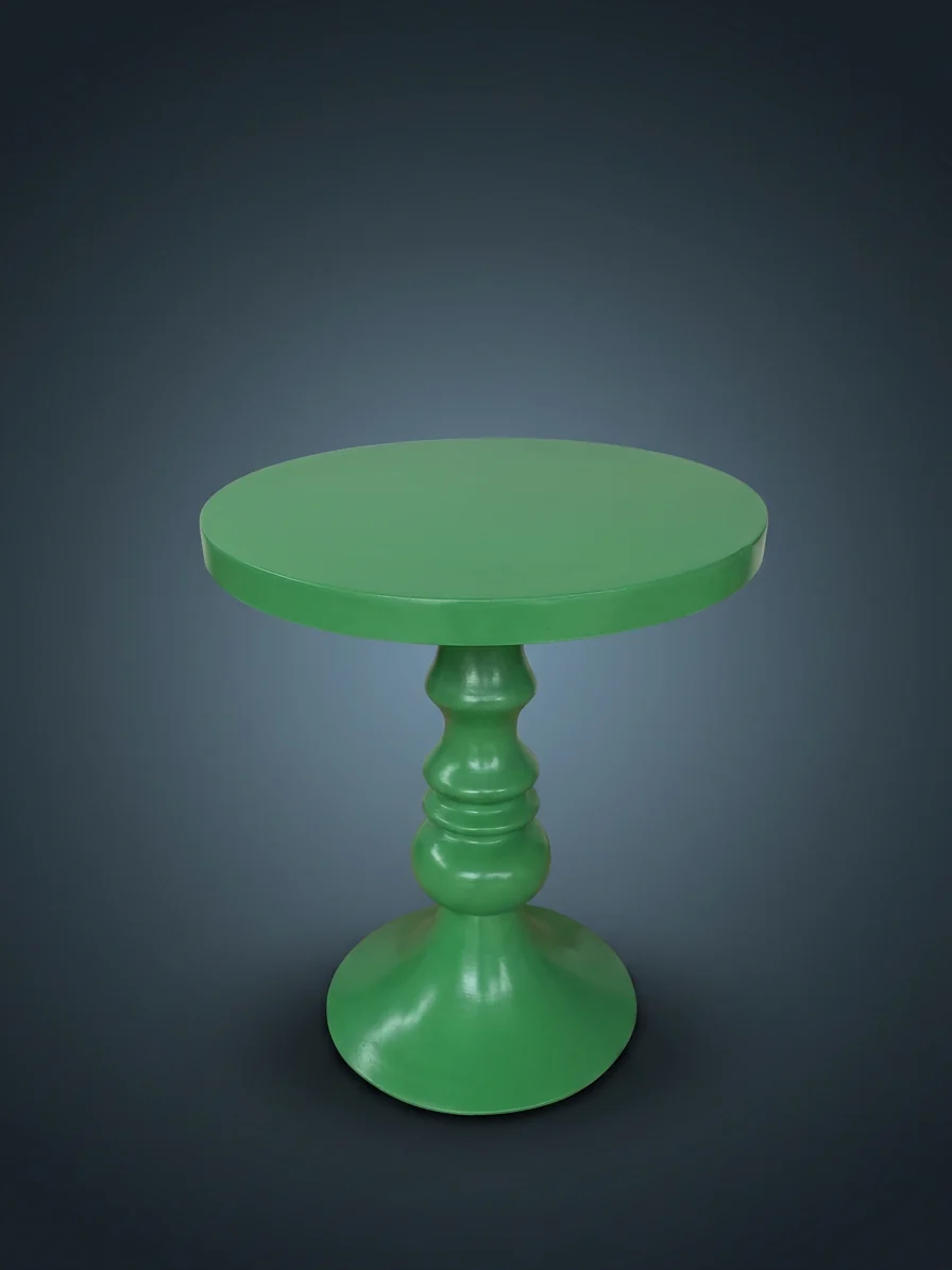 Green Pedestal Cake Table