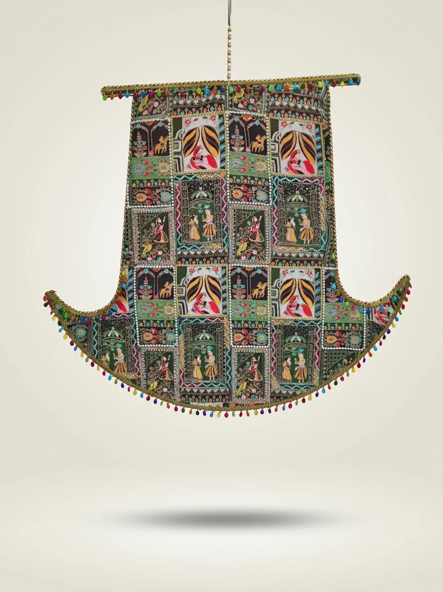 Pichwai Print Kite Wall Hanging