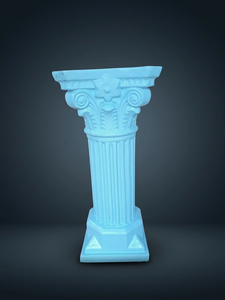 Sky Blue Roman Pillar