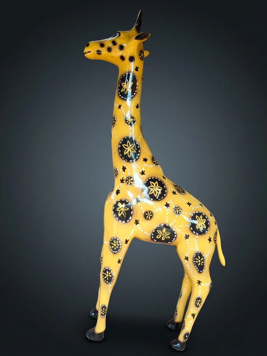Painted Giraffe Statue