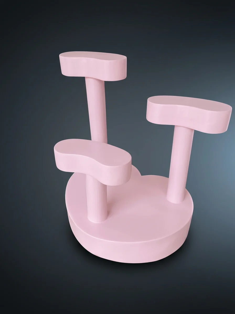 Pink Wavy Display Riser