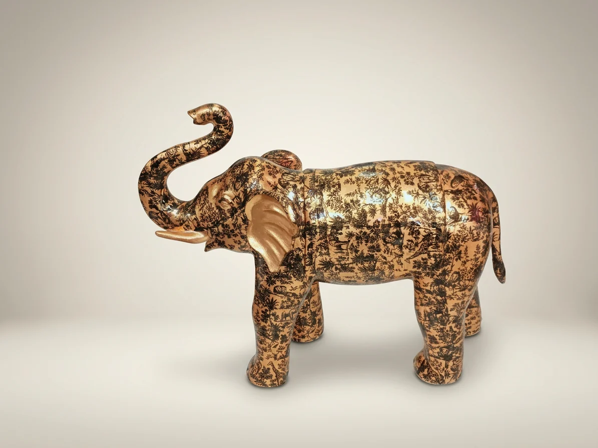 Printed Elephant Statue