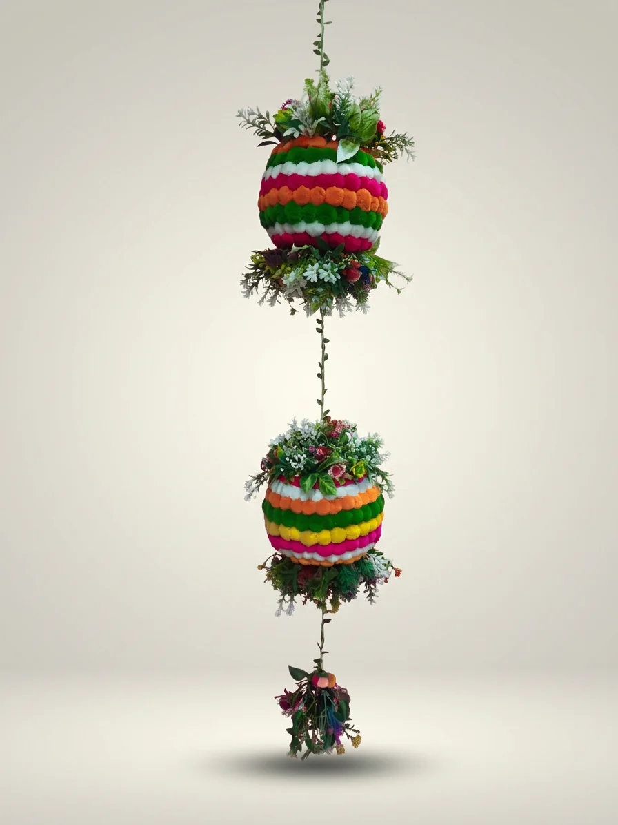 Floral Ball Hanging Chain
