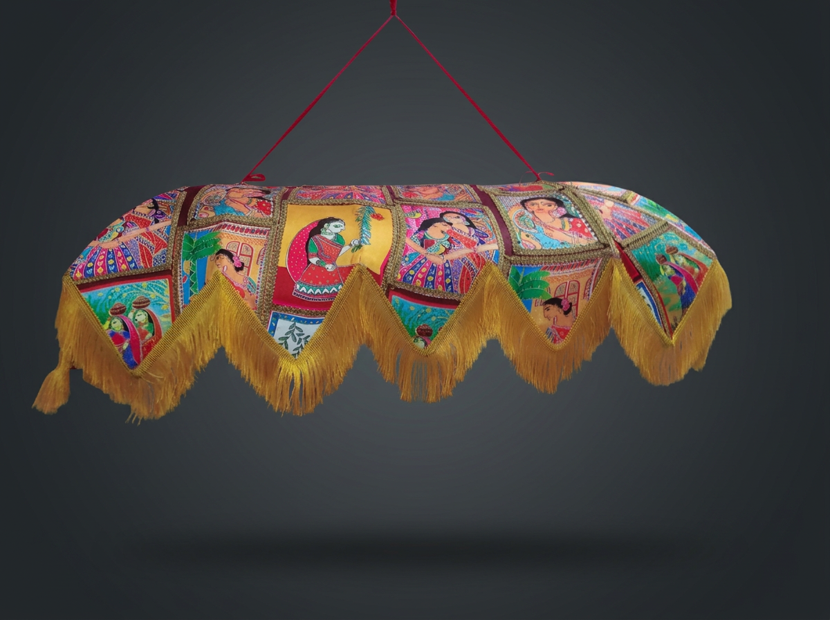 MD-2524 Rajasthani Fringe Umbrella Hanging