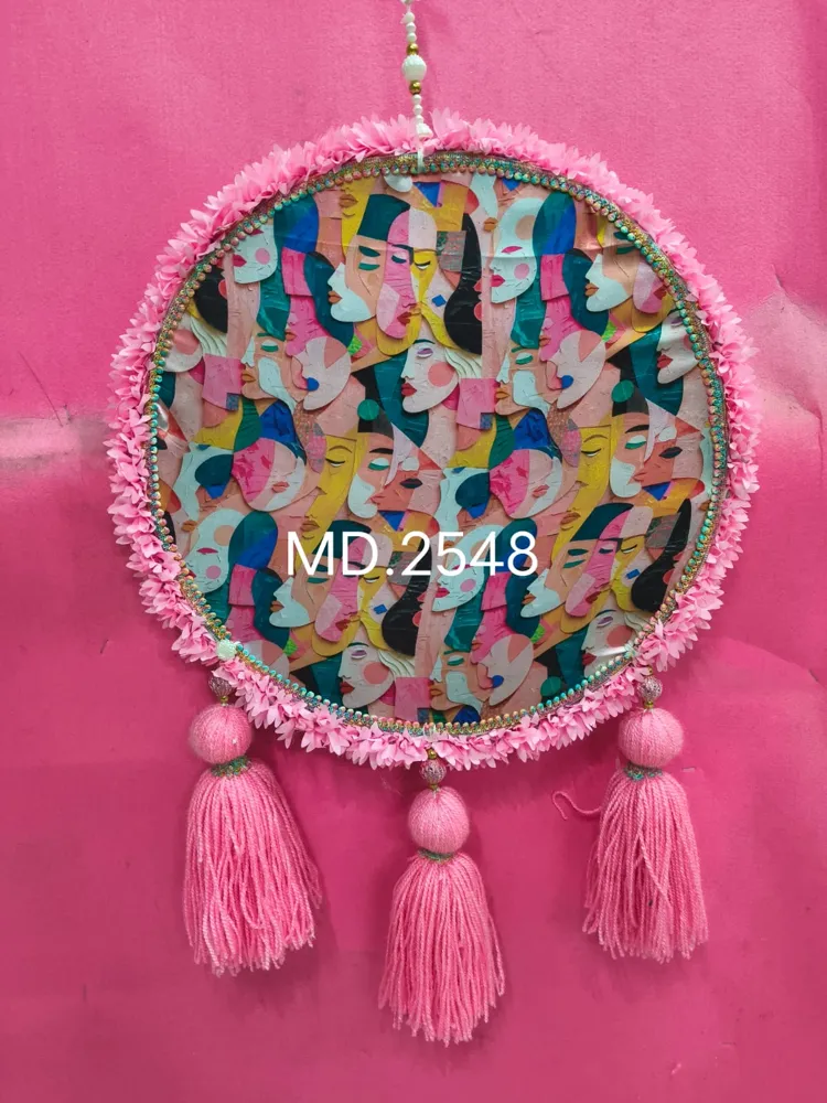 MD-2548 Floral Print Round Hanging