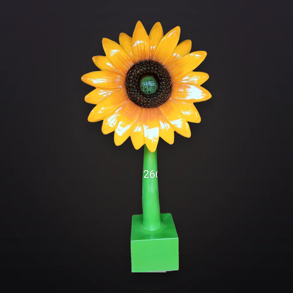 Giant Sunflower Prop on Green Base