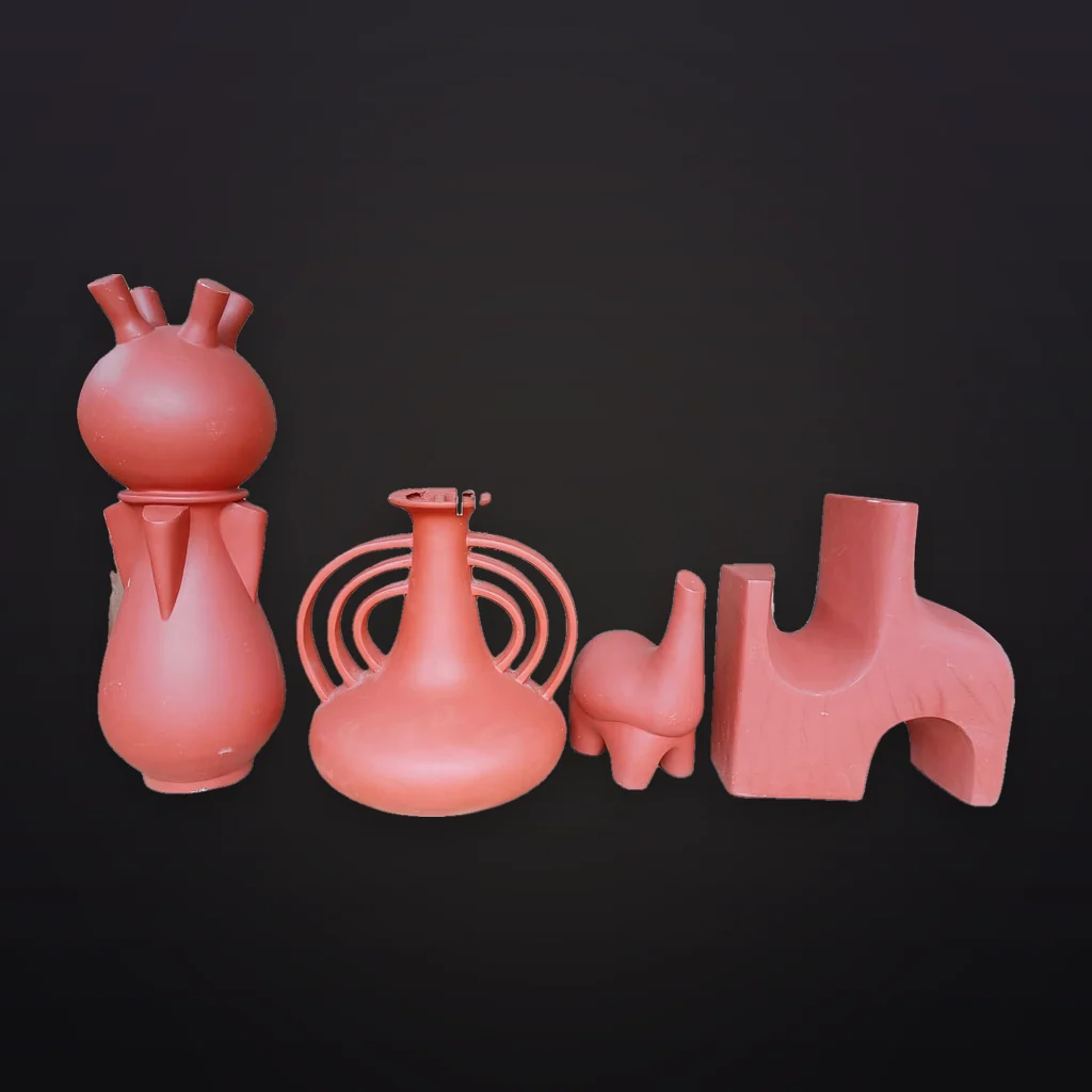Terracotta Modern Vase Set