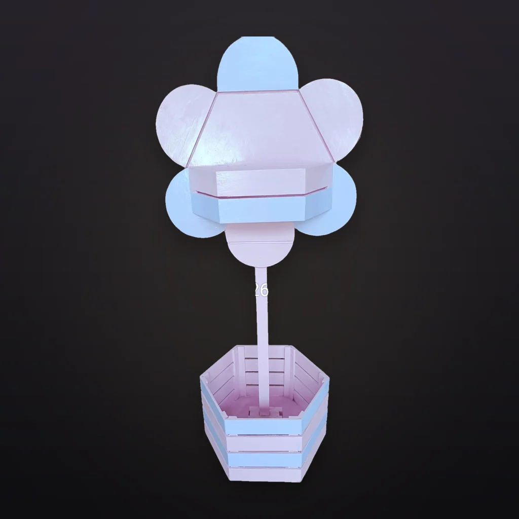 Lilac Petal Flower Display Stand