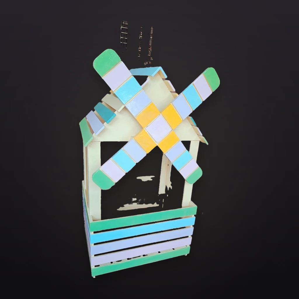 Pastel Windmill Wooden Prop