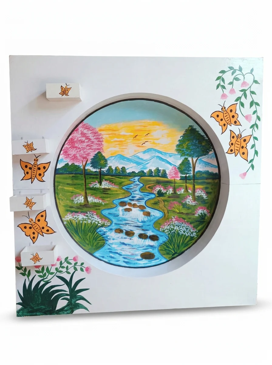 Hand Painted Scenery Panel