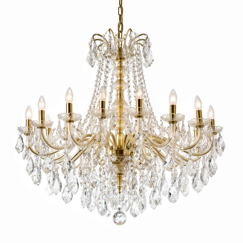 12-Light Crystal Chandelier